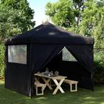 vidaXL Partytent inklapbaar pop-up met 4 zijwanden zwart, Verzenden, Nieuw, Partytent