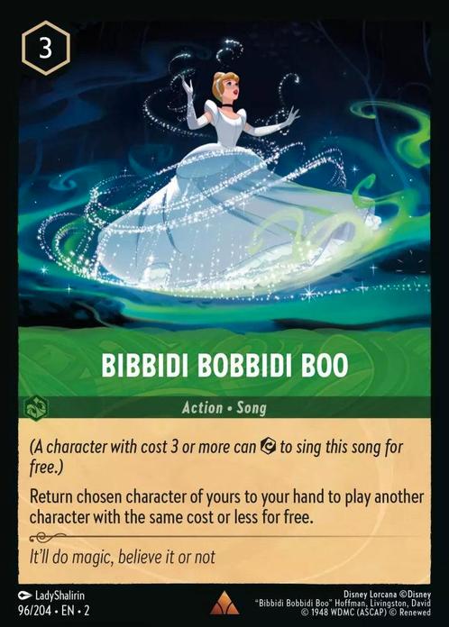 [96/204][S2] - BIBBIDI BOBBIDI BOO ENG NON-FOIL [M/NM], Verzamelen, Disney, Verzenden