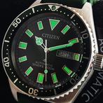 Citizen - Automatic Sports Diver Green Dial 200m. - Zonder, Nieuw