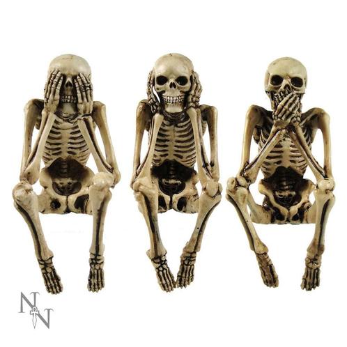 Nemesis Now - Three Wise Skeleton 10cm, Huis en Inrichting, Woonaccessoires | Overige, Nieuw, Verzenden