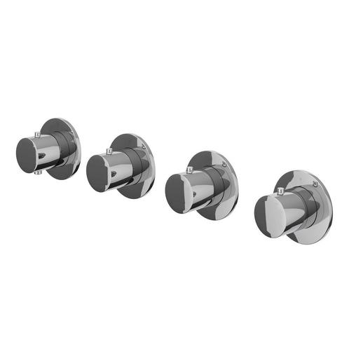Afbouwdeel IVY Bond Inbouwthermostaat 3 Stopkranen Symmetry, Doe-het-zelf en Verbouw, Sanitair, Kraan, Nieuw, Chroom, Ophalen of Verzenden