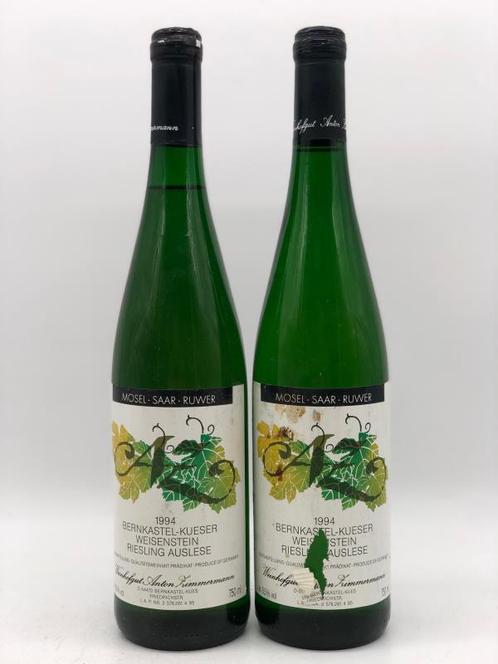 2 x 75cl Bernkastel-Kueser Weisenstein Riesling Auslese Z..., Verzamelen, Wijnen, Overige gebieden, Witte wijn, Nieuw, Ophalen of Verzenden