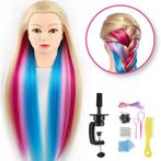 Oefenhoofd Kaphoofd Regenboog-Statief en Styling Accessoires, Sieraden, Tassen en Uiterlijk, Uiterlijk | Haarverzorging, Nieuw