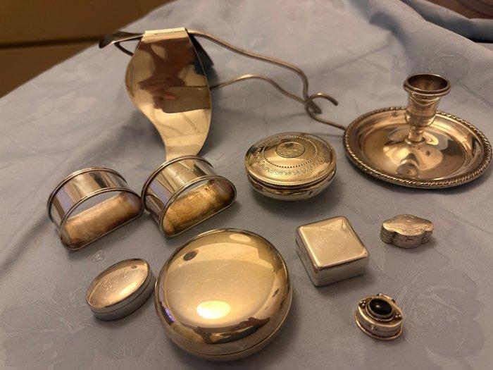 Miniatuur beeldje (10) - .800 zilver, .1000 zilver, .925, Antiek en Kunst, Antiek | Goud en Zilver