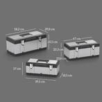 TRUUSK Gereedschapskoffer 3-delige Set - Leeg Met Afneembaar, Doe-het-zelf en Verbouw, Bouwketen en Schaftketen, Verzenden, Nieuw