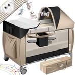 KIDIZ® 3in1 Babybedje - Campingbedje - Ledikant  - Beige, Verzenden, Nieuw