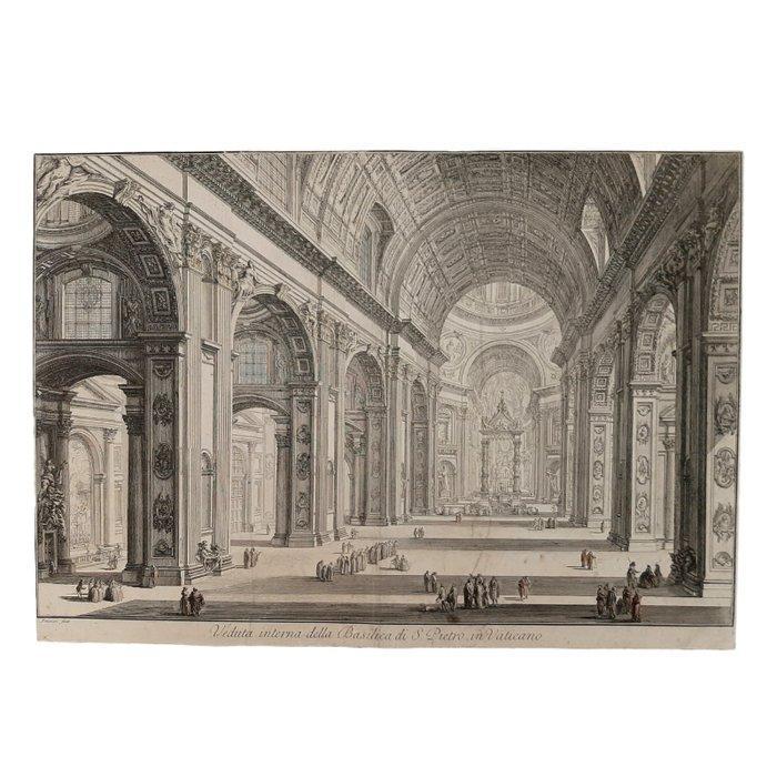 Giovanni Battista Piranesi (1720-1778) - Veduta Interna, Antiek en Kunst, Antiek | Overige Antiek