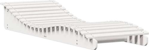 vidaXL Ligbed 205x70x31,5cm van massief grenenhout - wit, Caravans en Kamperen, Kampeeraccessoires, Nieuw, Ophalen of Verzenden