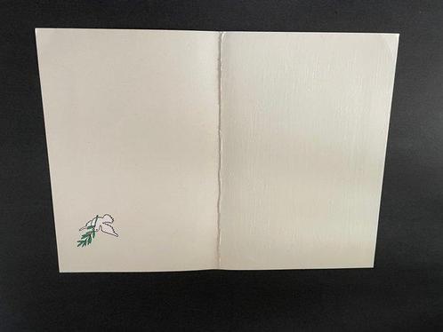 Hergé - 1 Gelukwensenkaart 1995 - Ondertekend door Fanny en, Boeken, Stripboeken