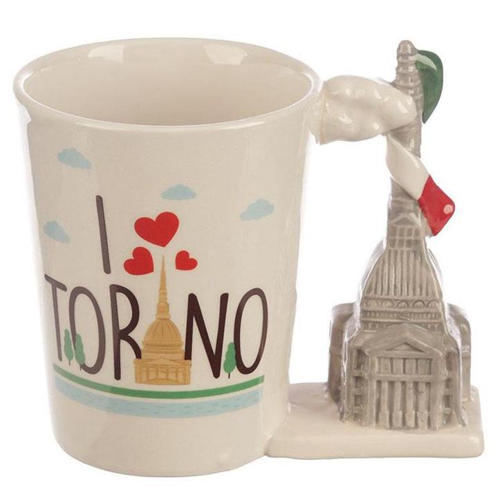 Beker I Love Torino - Mole Antonelliana - Keramiek - 400ml N, Huis en Inrichting, Keuken | Servies, Nieuw, Ophalen of Verzenden