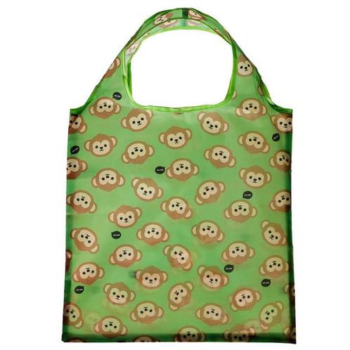 Opvouwbaar tasje Adoramals Aapje - Groen - 39x38cm NIEUW, Sieraden, Tassen en Uiterlijk, Tassen | Schoudertassen, Nieuw, Ophalen of Verzenden