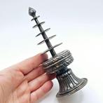 Oud-Birmaans Zilver Elegante votieve stupa talisman - 165 mm