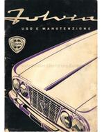 1963 LANCIA FULVIA BERLINA INSTRUCTIEBOEKJE ITALIAANS, Auto diversen, Handleidingen en Instructieboekjes