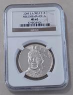 Zuid-Afrika. 1 Rand 2007 Nelson Mandela, NGC MS65 92.5%