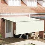 vidaXL Inklapbaar Zonnescherm Crème 400 × 300 cm Polyester, Tuin en Terras, Zonneschermen, Verzenden, Nieuw