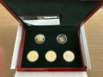 Luxemburg. 2 Euro 2022/2023 (5 stuks) Proof (Zonder, Postzegels en Munten