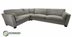 Refurbished 5-zits hoekbank grijs/groen 6 mnd garantie!, Huis en Inrichting, Banken | Bankstellen, 250 tot 300 cm, Gebruikt, Hoekbank