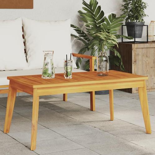 vidaXL Tuintafel 100x55x45 cm massief acaciahout, Tuin en Terras, Tuinsets en Loungesets, Nieuw, Hardhout, Verzenden