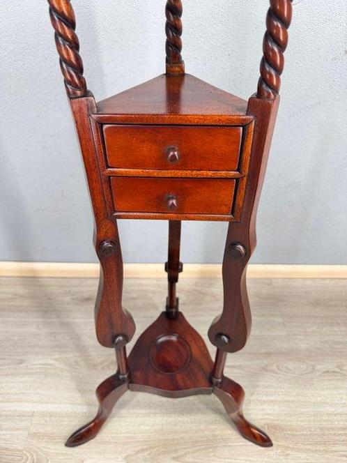 Schitterende piëdestal plantentafel - Plantentafel - Hout, Antiek en Kunst, Curiosa en Brocante
