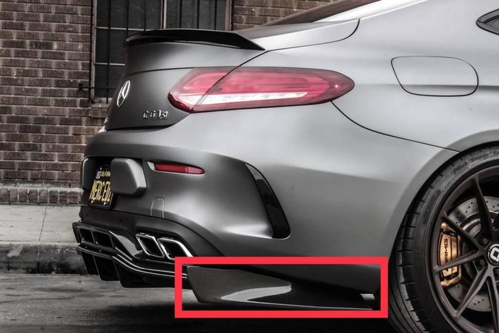 PSM Achterbumper extensions C63 (S) Coupe, Auto diversen, Tuning en Styling, Verzenden