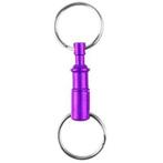 Sleutelring PAARS deelbare sleutelhanger - Aluminium, Ophalen of Verzenden, Nieuw