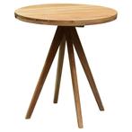 Cairo dining tuintafel 70 cm rond teakhout, Tuin en Terras, Tuintafels, Ophalen of Verzenden, Nieuw, Teakhout