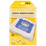 Kleenair Stofzuigerzakken Philips PH-6 5 stuks, Witgoed en Apparatuur, Nieuw, Verzenden