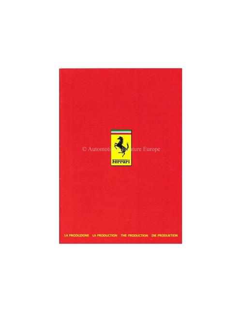 1986 FERRARI DE PRODUCTIE BROCHURE 409/86, Boeken, Auto's | Folders en Tijdschriften, Ferrari