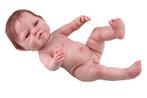 Paola Reina pop Reborn Real Baby blanke jongen met haar 45cm, Nieuw, Ophalen of Verzenden, Babypop