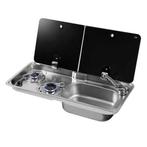 Can Kookplaat 2-Pits met Spoelbak Links FL1765-E, Ophalen of Verzenden, Nieuw