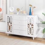 Klassieke Woonstijl Dressoir in het Wit - Nieuw Design, Huis en Inrichting, Kasten | Dressoirs, Verzenden, Nieuw