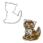 BrandNewCake Uitsteker Kat RVS 5cm, Hobby en Vrije tijd, Verzenden, Nieuw