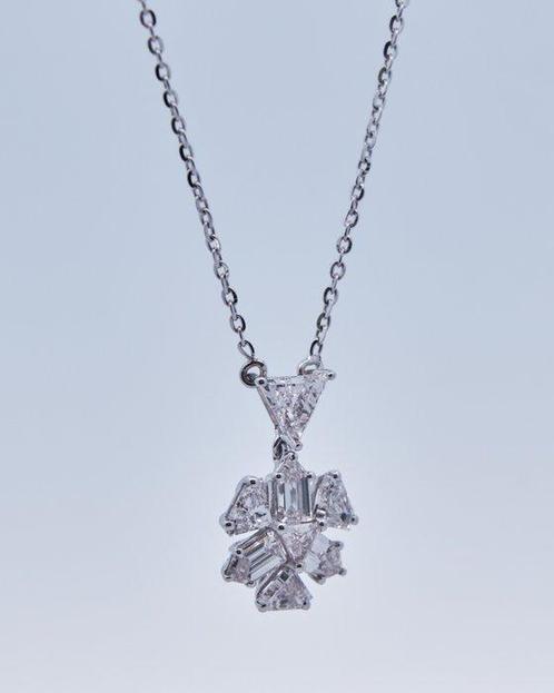 Zonder Minimumprijs - Halsketting - 14 karaat Witgoud -, Sieraden, Tassen en Uiterlijk, Kettingen