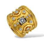 Ring - 18 karaat Geel goud - 1.00ct. tw. Diamant, Nieuw