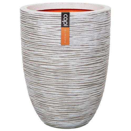 Capi Bloempot Nature Rib elegant laag 36x47 cm ivoorkleur..., Huis en Inrichting, Overige Huis en Inrichting, Nieuw, Verzenden