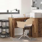 vidaXL Bureau met plank Oud hout 102 x 50 x 75 cm Bewerkt, Verzenden, Nieuw