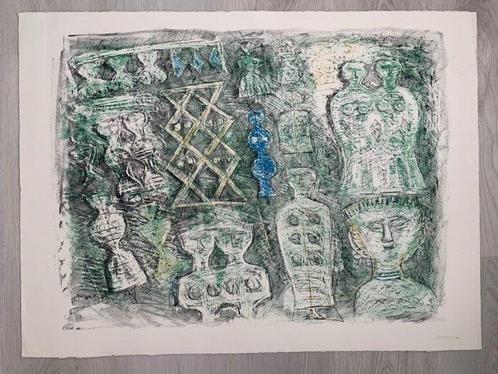 Massimo Campigli (1895-1971) - Donne su fondo verde, Antiek en Kunst, Antiek | Overige Antiek