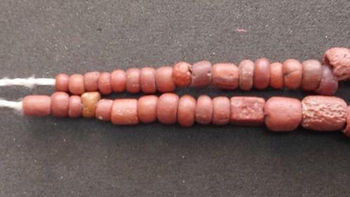 Oud-Egyptisch Faience, Terracotta kralen ketting (Zonder, Sieraden, Tassen en Uiterlijk, Antieke sieraden
