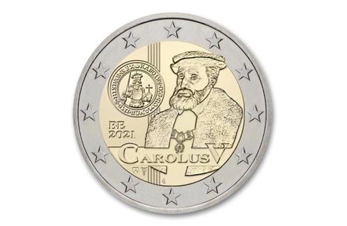 2 euro 500 jaar Carolus V 2021 - België, Postzegels en Munten, Munten | Europa | Euromunten, Verzenden