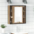 vidaXL Badkamerspiegelkast 60x16x60 cm spaanplaat, Huis en Inrichting, Tafels | Kaptafels, Verzenden, Nieuw