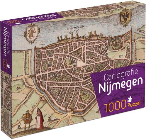 Nijmegen Cartografie Puzzel (1000 stukjes) | Tuckers Fun, Hobby en Vrije tijd, Denksport en Puzzels, Nieuw, Verzenden