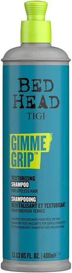 TIGI BED HEAD GIMME GRIP TEXTURIZING SHAMPOO FLACON 400 ML, Sieraden, Tassen en Uiterlijk, Nieuw, Verzenden