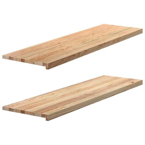 vidaXL Vensterbanken 2 st onbehandeld 140x40x2 cm massief, Doe-het-zelf en Verbouw, Kozijnen en Schuifpuien, Nieuw, Verzenden