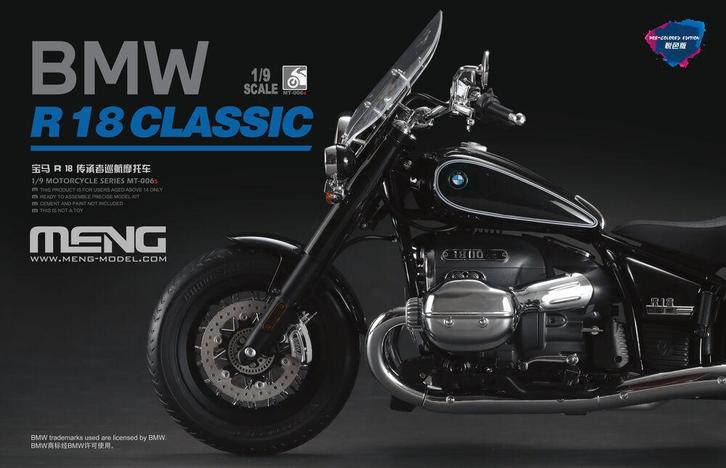 MENG-Model MT-006s BMW R 18 Classic (Pre-colored Edition), Hobby en Vrije tijd, Modelbouw | Auto's en Voertuigen, Overige typen
