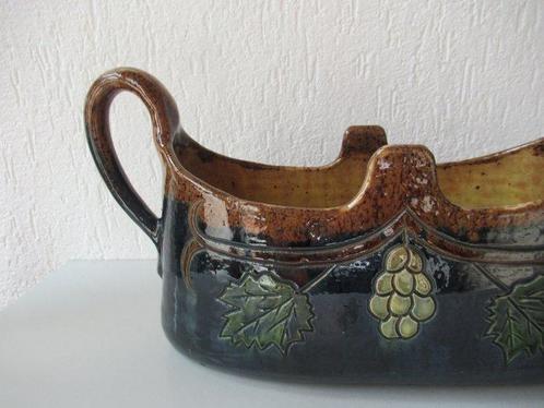 Jardinière - Art Nouveau jardiniere in Vlaams aardewerk -, Antiek en Kunst, Kunst | Designobjecten