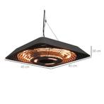 TRUUSK Plafondverwarmer 800W/1200W/2000W 5 Standen IP45 Elek, Verzenden, Nieuw