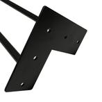 Gratis Verzending - Massief zwarte hairpin tafelpoot 15 cm, Overige vormen, Nieuw, Tafelpoot, Modern