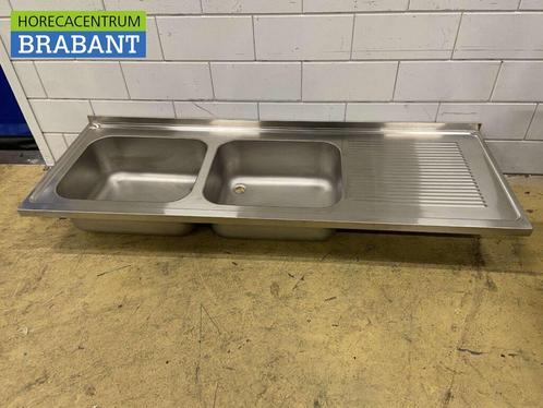 RVS Spoelblad Dubbele spoelbakken 200 x 70 cm Horeca, Zakelijke goederen, Horeca | Keukenapparatuur, Nieuw zonder verpakking, Ophalen of Verzenden