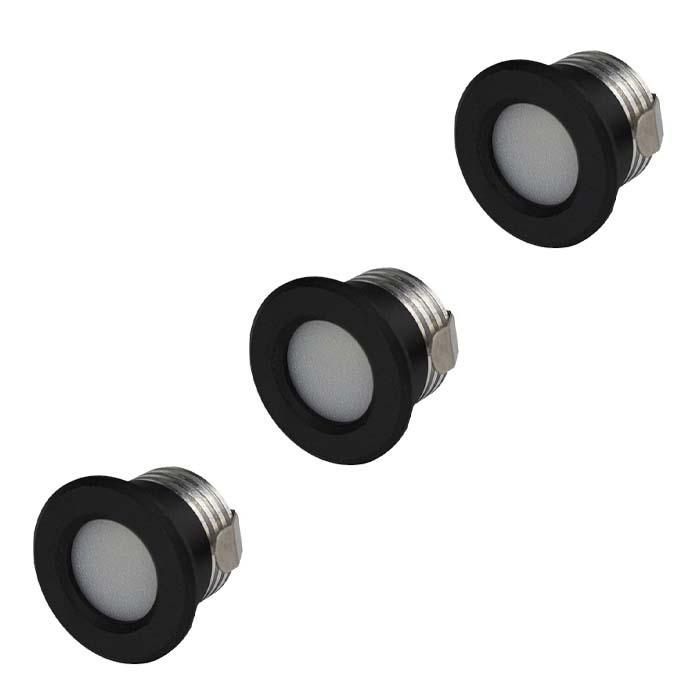 Set van 3 mini LED inbouwspots | 3 watt dimbaar | Dim to war, Huis en Inrichting, Lampen | Plafondlampen, Nieuw, Verzenden