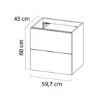 Wastafelonderkast Tiger Studio 60 cm Chalet Eik, Ophalen of Verzenden, Nieuw